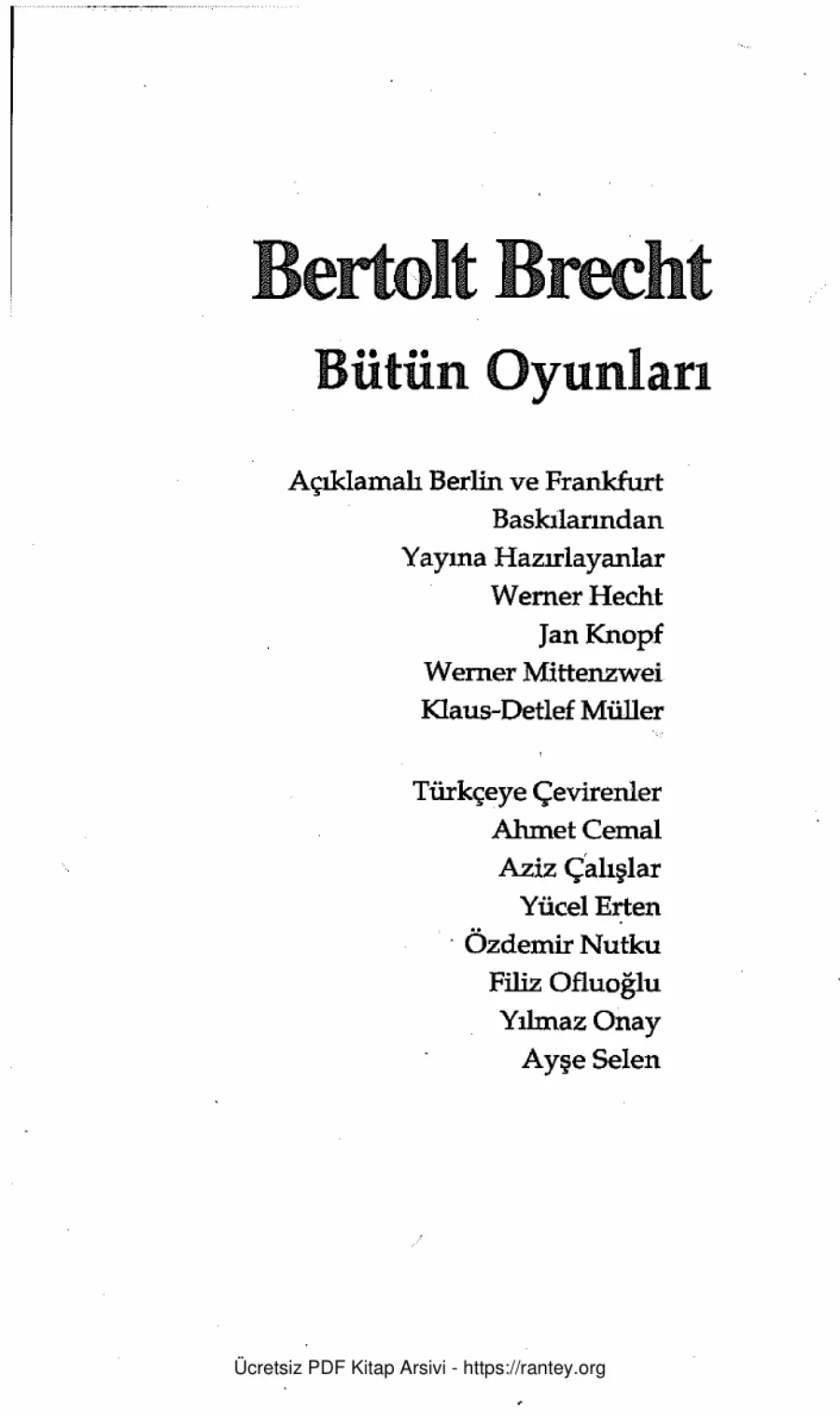 Bütün Oyunları Cilt 4 Boyut Yayınları kapak görseli