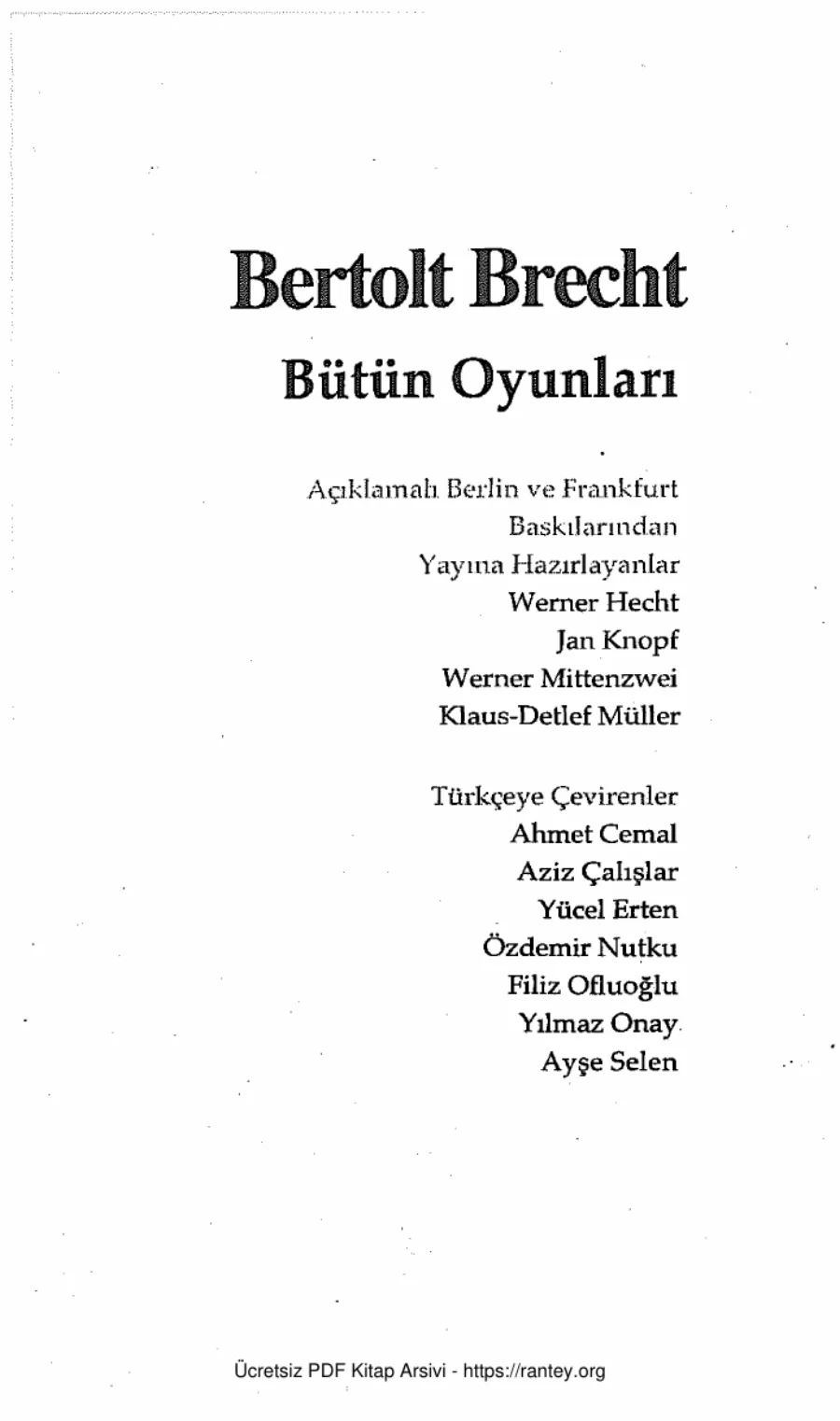 Bütün Oyunları Cilt 6 Boyut Yayınları kapak görseli