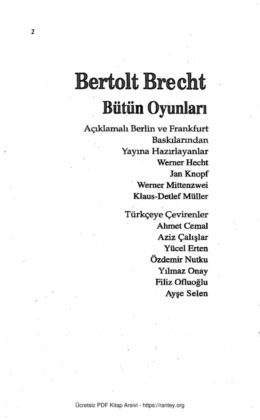 Bütün Oyunları Cilt 7 Boyut Yayınları kapak görseli