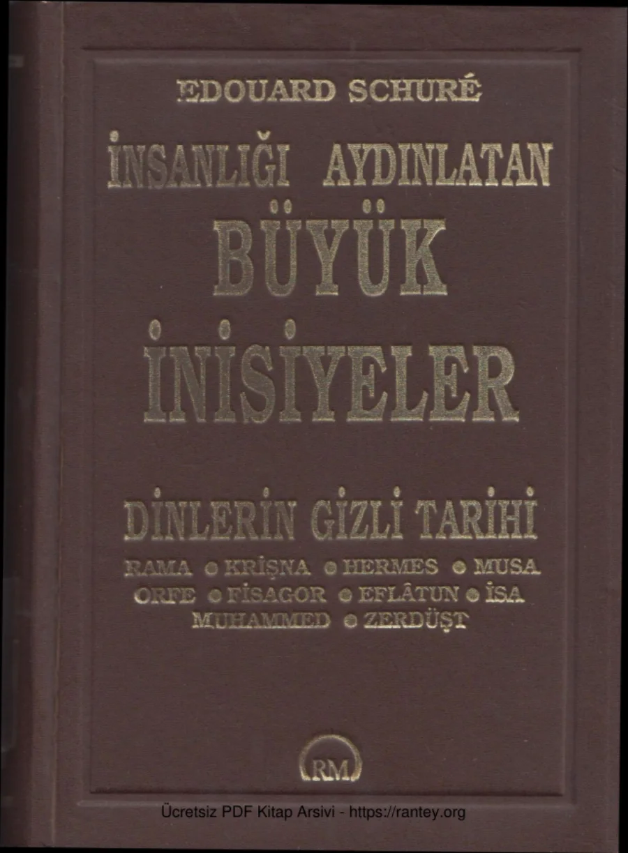 Büyük İnisiyeler Dinlerin Gizli Tarihi Ruh ve Madde Yayınları kapak görseli