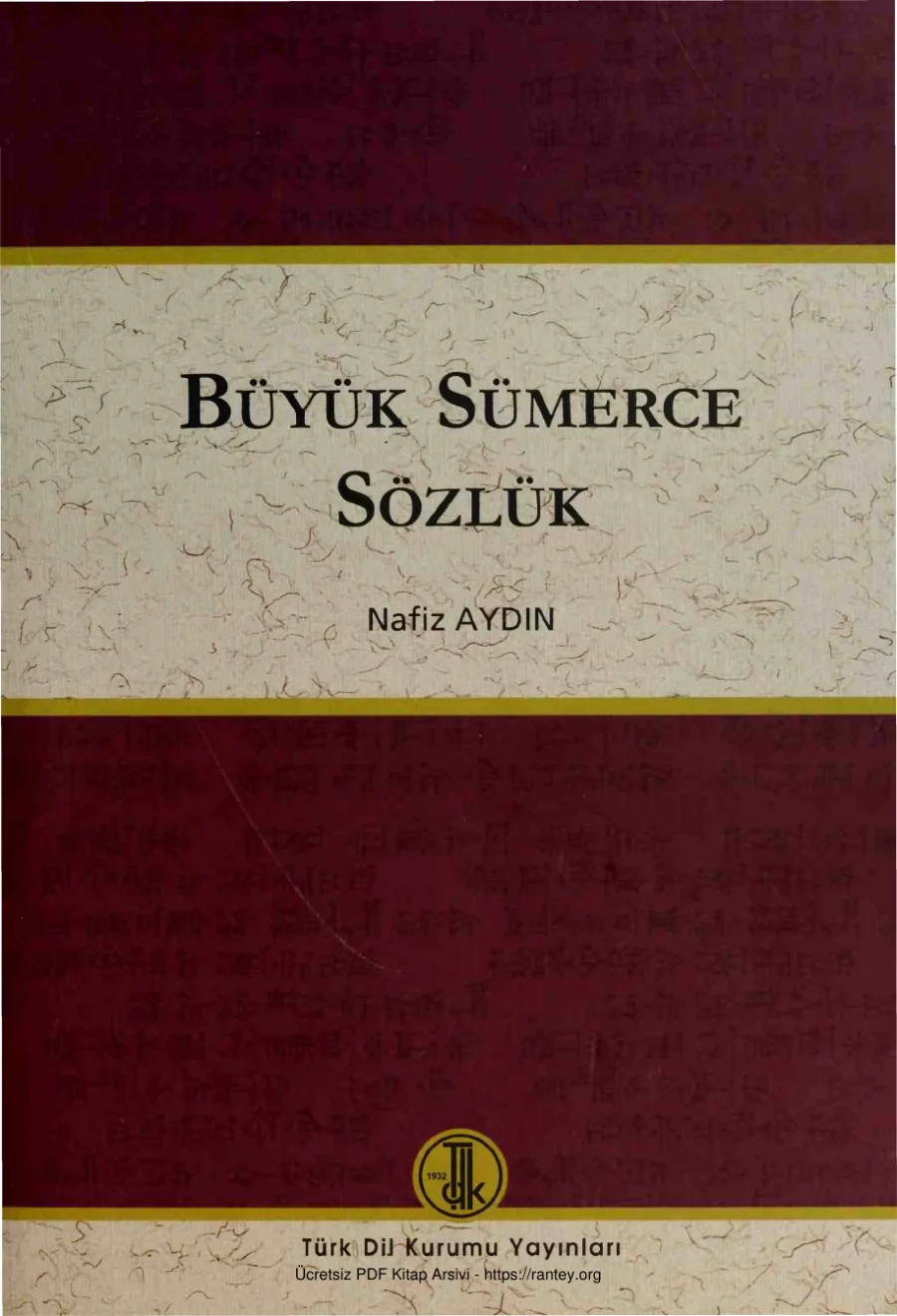 Büyük Sümerce Sözlük TDK Yayınları kapak görseli