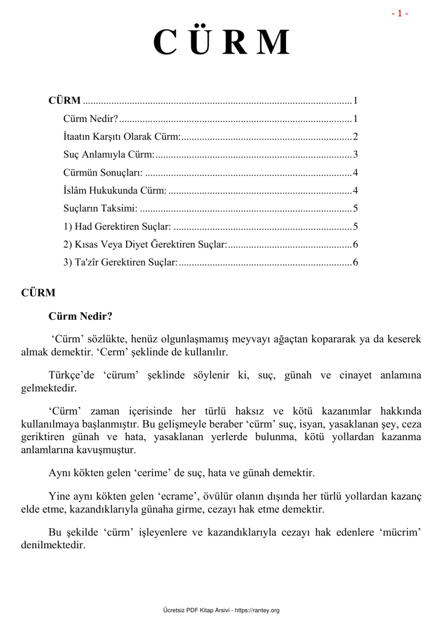C Ü R M KAVRAMI Ebu Abdulmumin Tekin Mıhçı kapak görseli