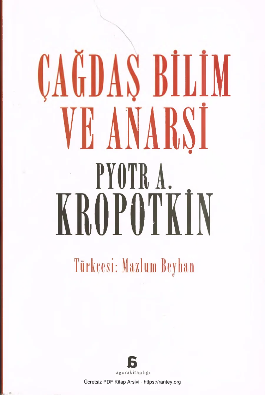 Çağdaş Bilim ve Anarşi kapak görseli