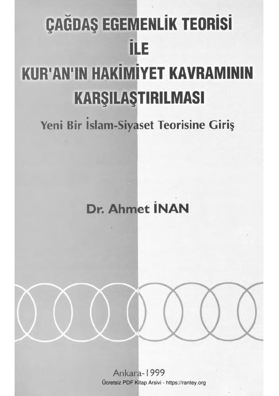 Çağdaş Egemenlik Teorisi ile Kuranın Hakimiyet Kavramının Karşılaştırılması kapak görseli