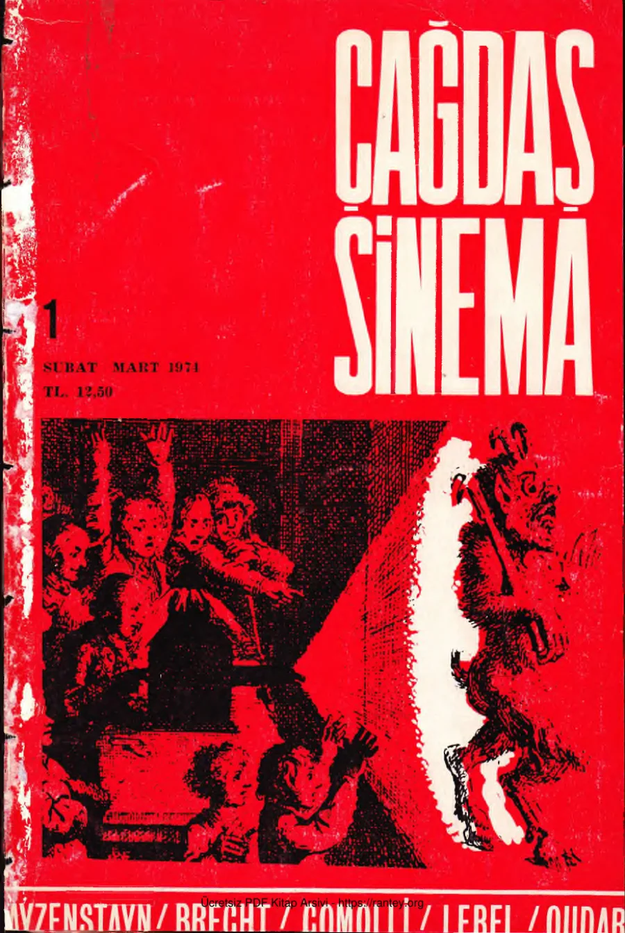Çağdaş Sinema Sayı 1 Şubat Mart 1974 kapak görseli