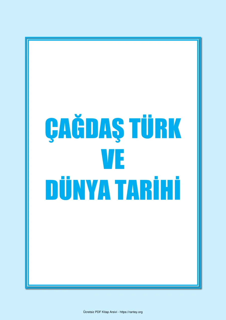 çağdaş türk ve dünya tarihi soru bankası kapak görseli