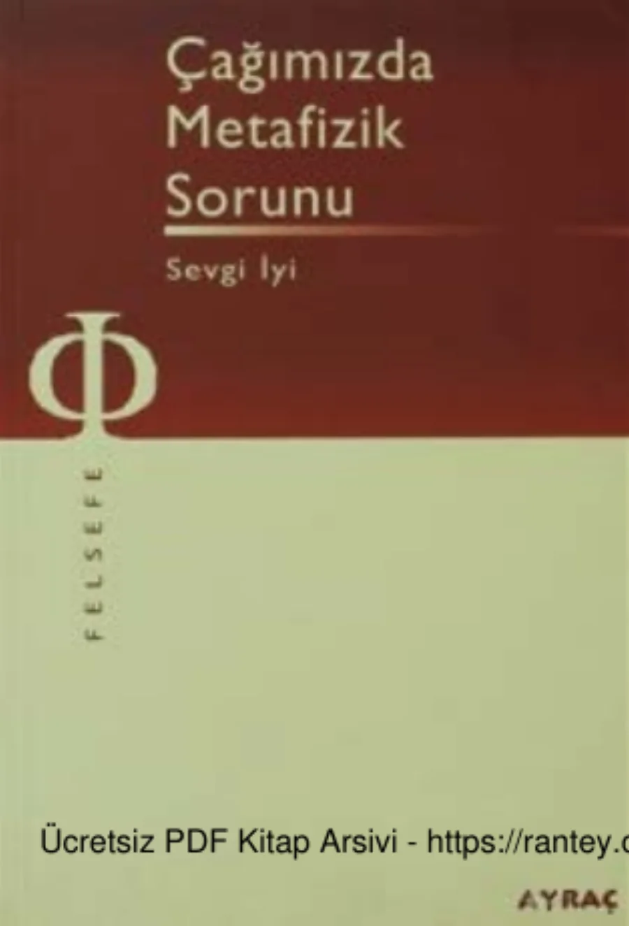 Çağımızda Metafizik Sorunu kapak görseli
