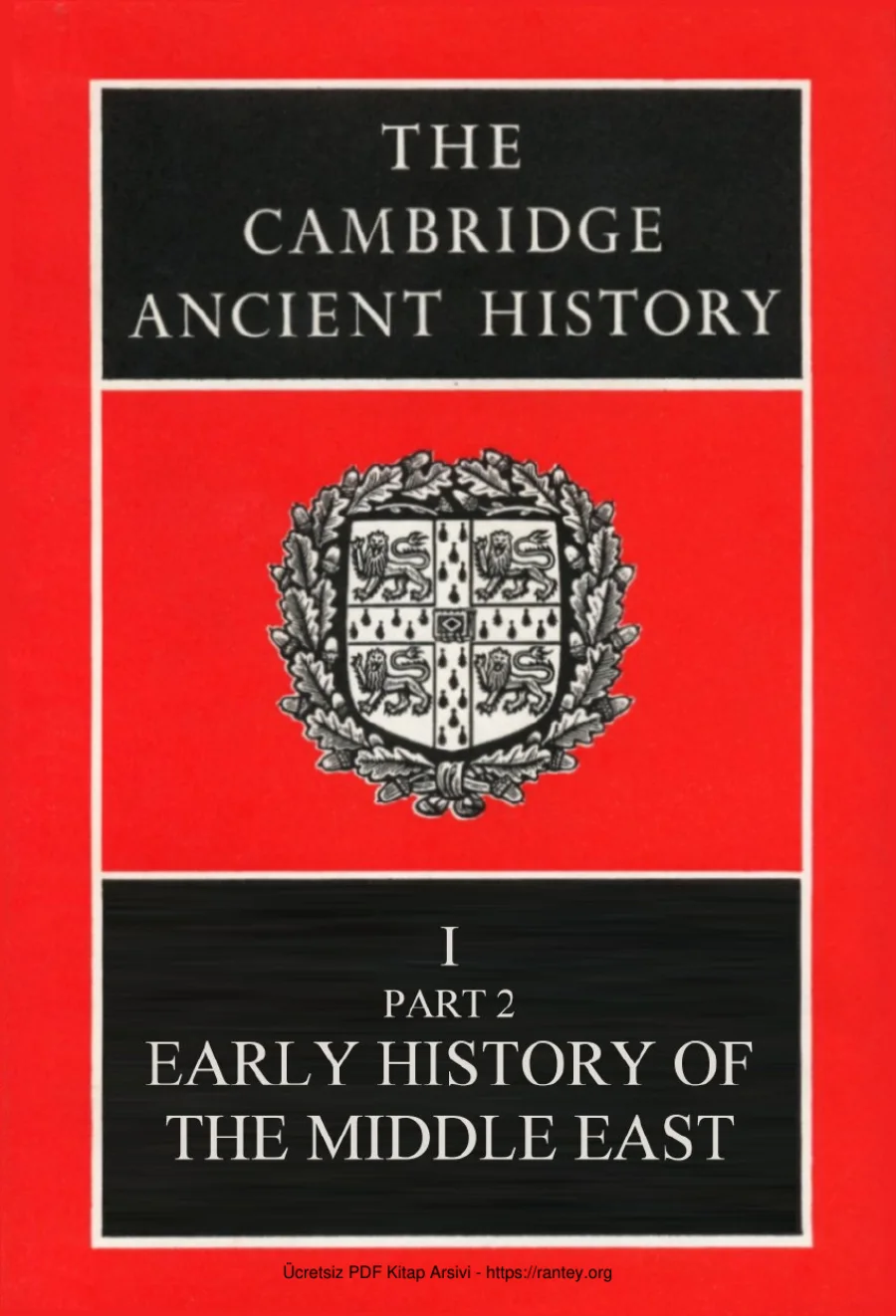 Cambridge Ancient History Volume 01 02 Cambridge University Press kapak görseli