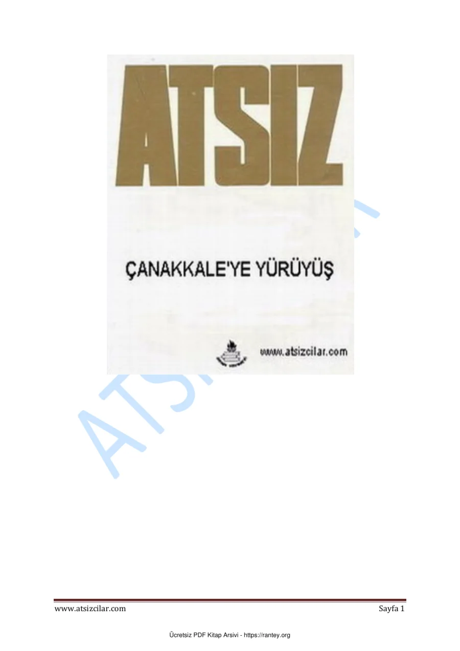Çanakkaleye Yürüyüş kapak görseli