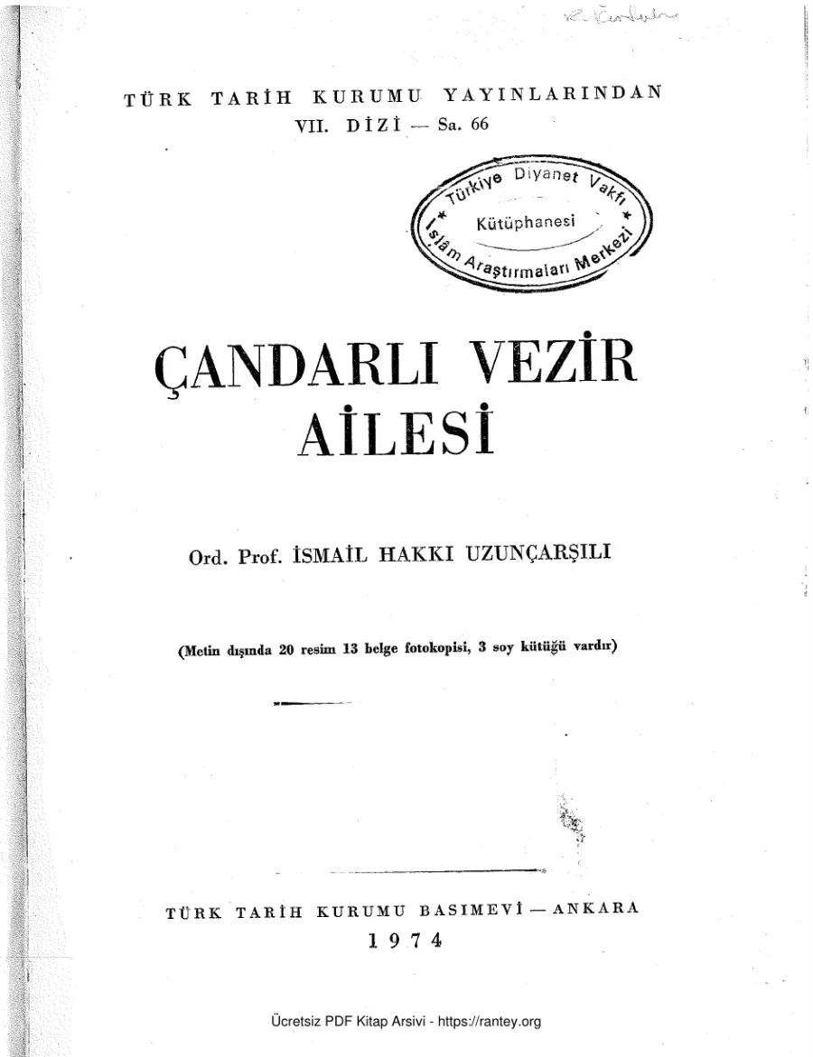 Çandarlı Vezir Ailesi kapak görseli