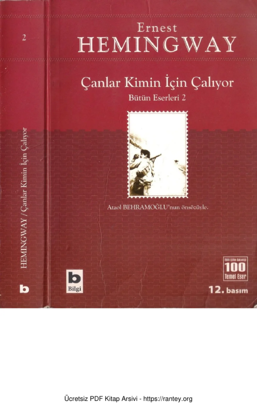 Çanlar Kimin İçin Çalıyor Bilgi Yayınevi kapak görseli