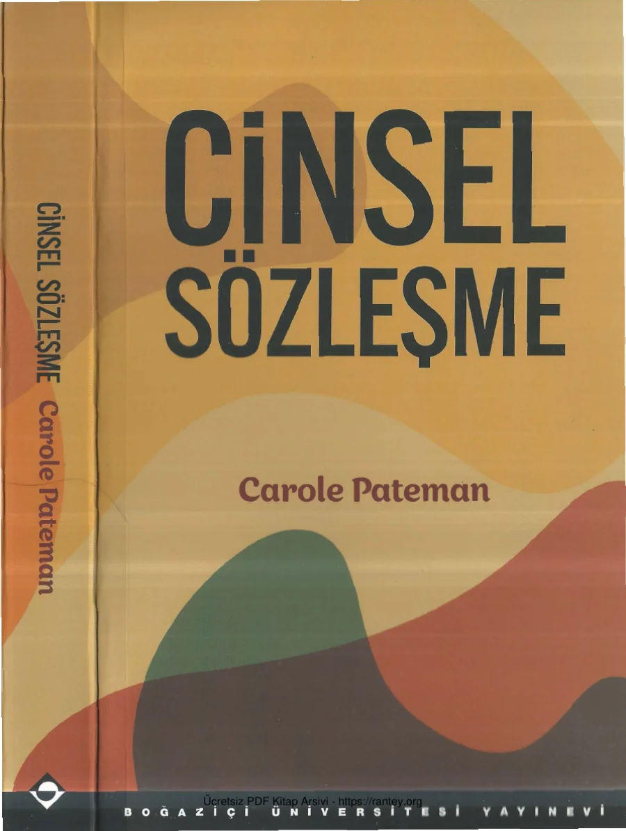 Carole Pateman Cinsel Sözleşme kapak görseli