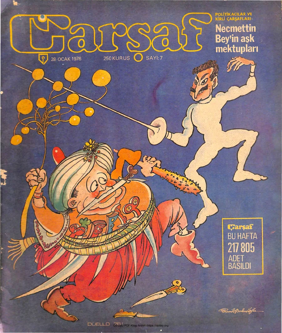 Çarşaf 1976 07 kapak görseli