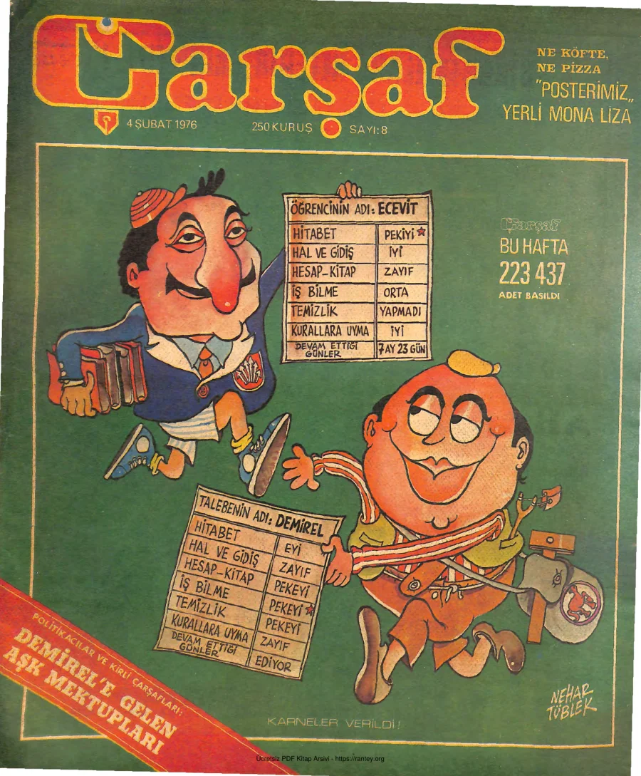 Çarşaf 1976 08 kapak görseli