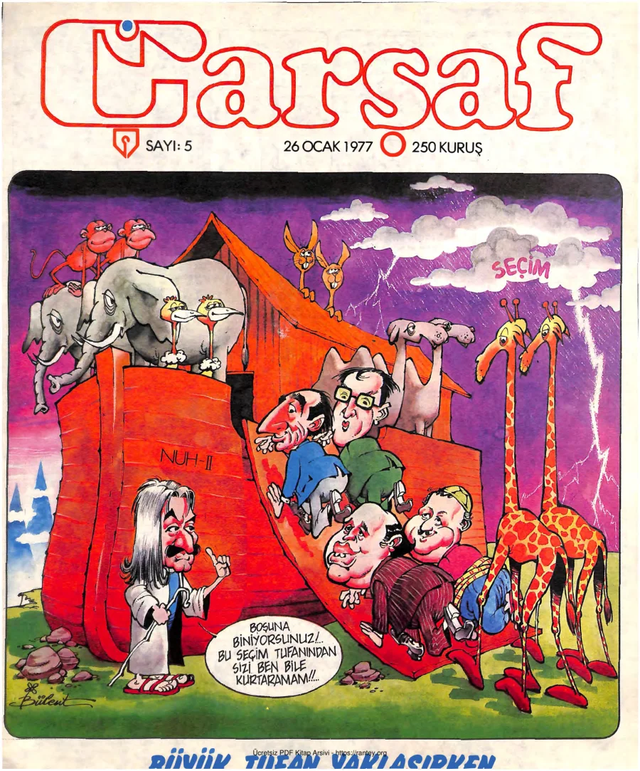 Çarşaf 1977 05 kapak görseli