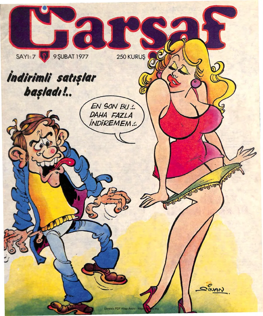 Çarşaf 1977 07 kapak görseli