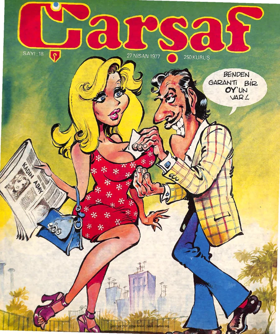 Çarşaf 1977 18 kapak görseli