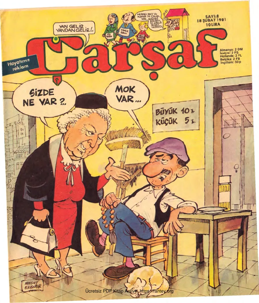 Çarşaf 1981 08 kapak görseli