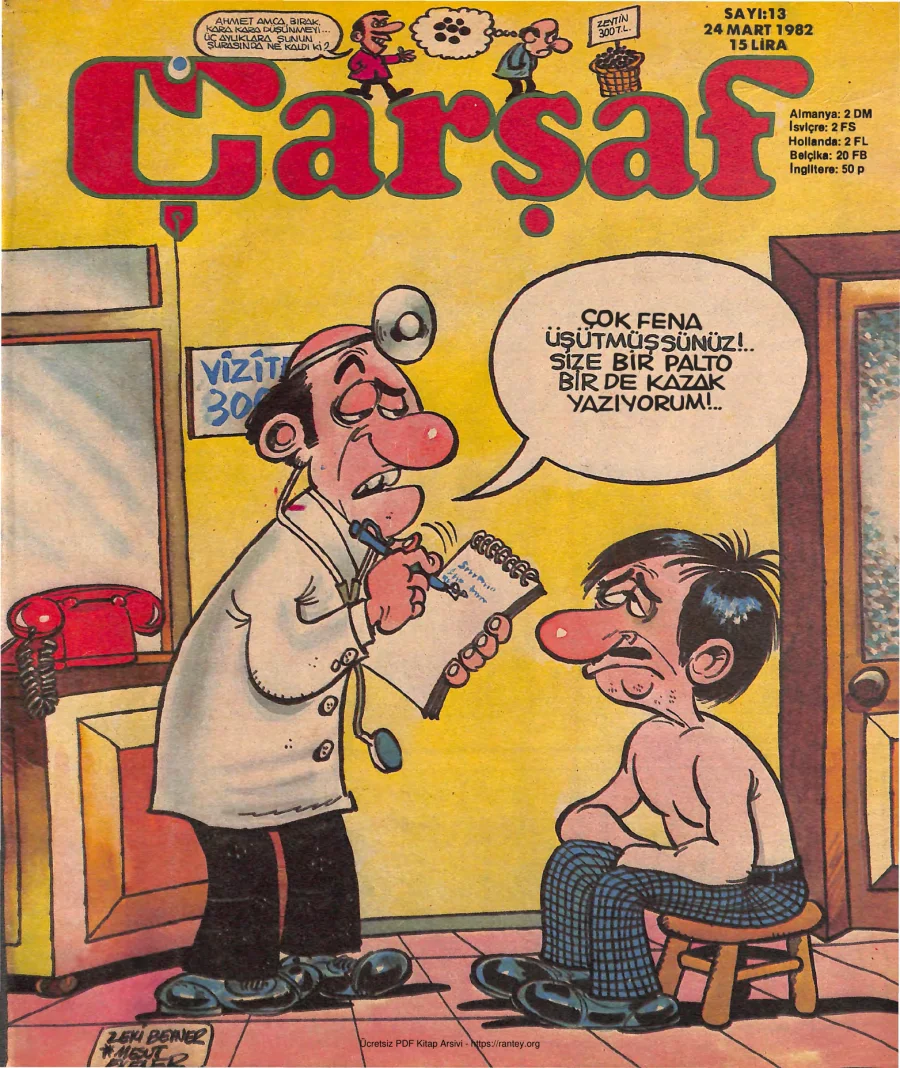 Çarşaf 1982 13 kapak görseli