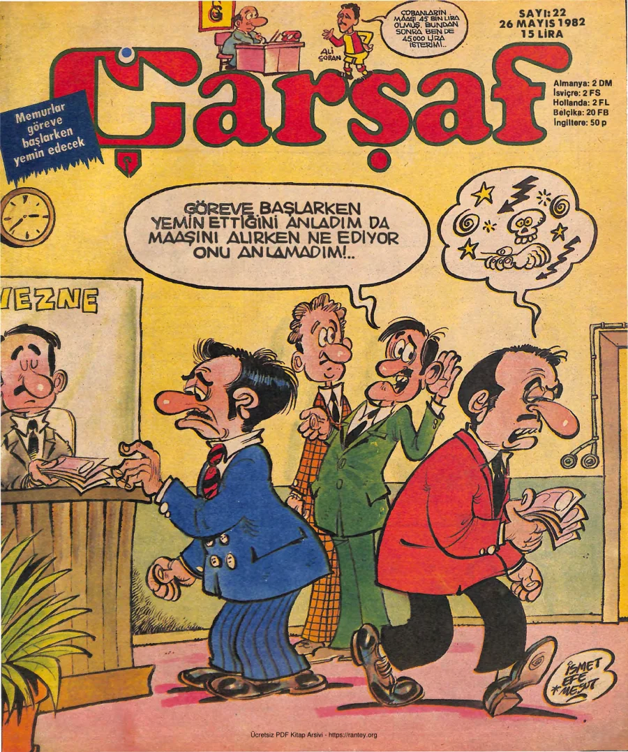 Çarşaf 1982 22 kapak görseli