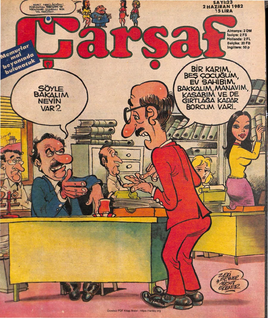 Çarşaf 1982 23 kapak görseli
