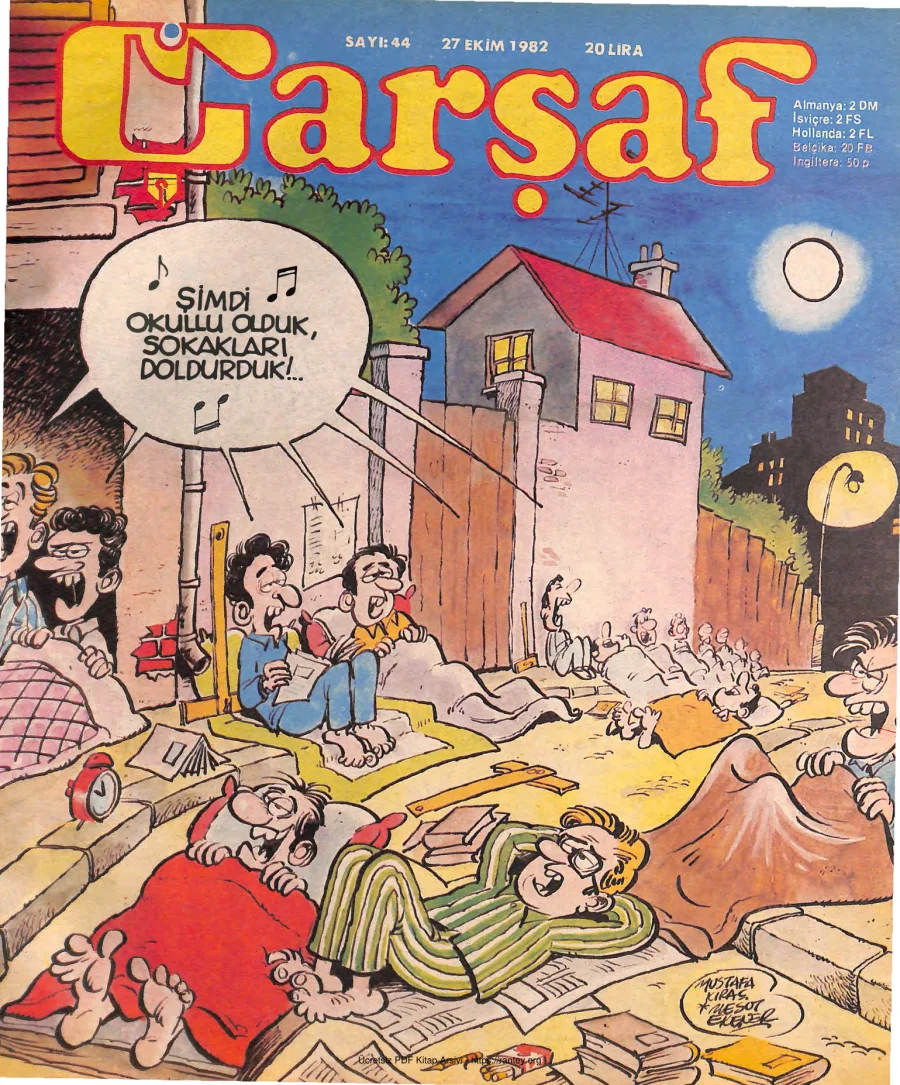 Çarşaf 1982 44 kapak görseli