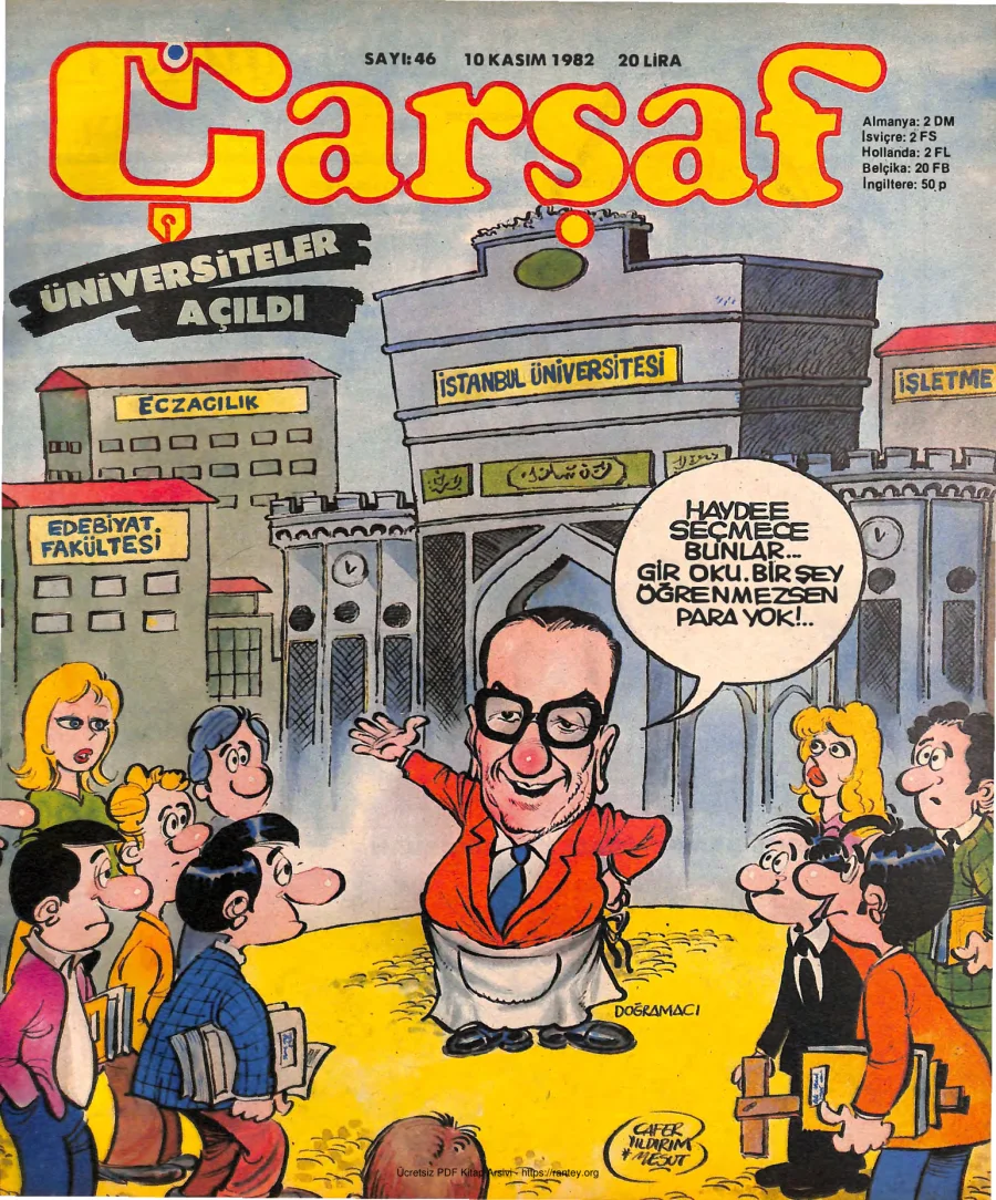 Çarşaf 1982 46 kapak görseli