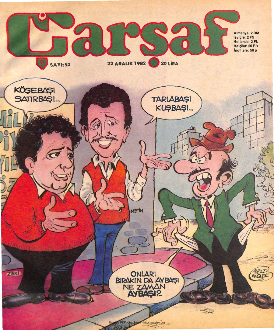 Çarşaf 1982 52 kapak görseli