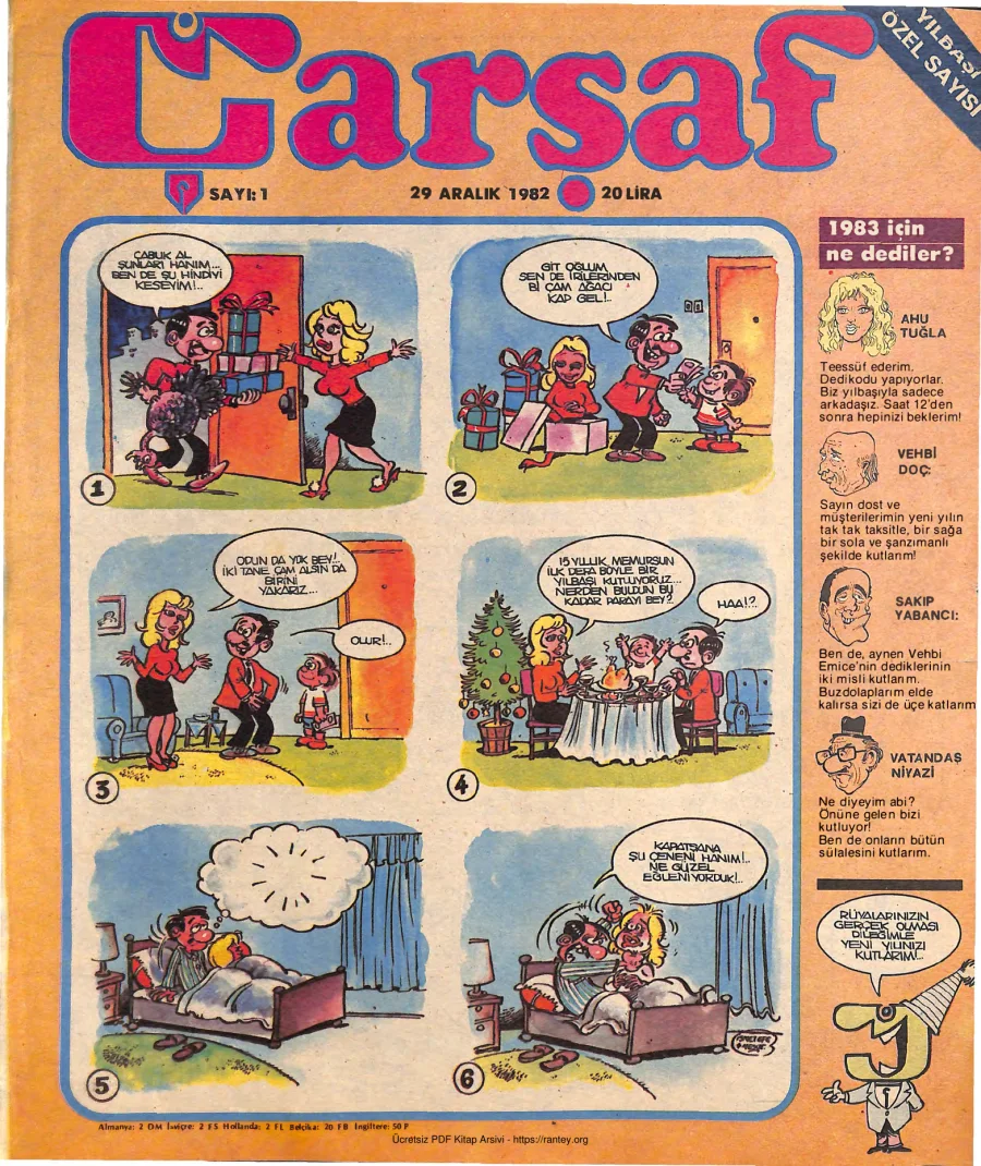 Çarşaf 1983 01 kapak görseli