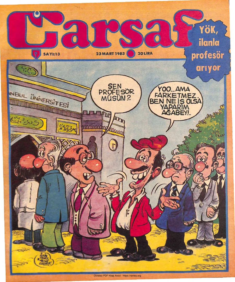 Çarşaf 1983 13 kapak görseli