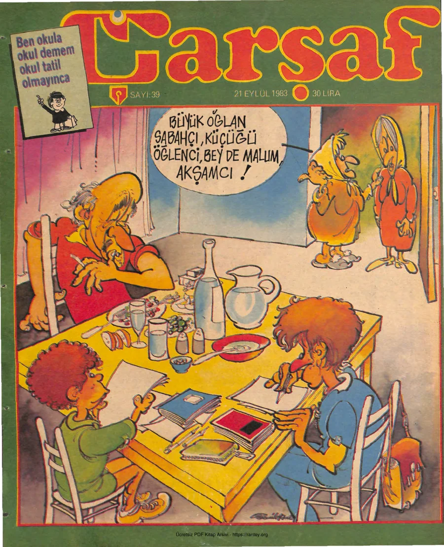 Çarşaf 1983 39 kapak görseli