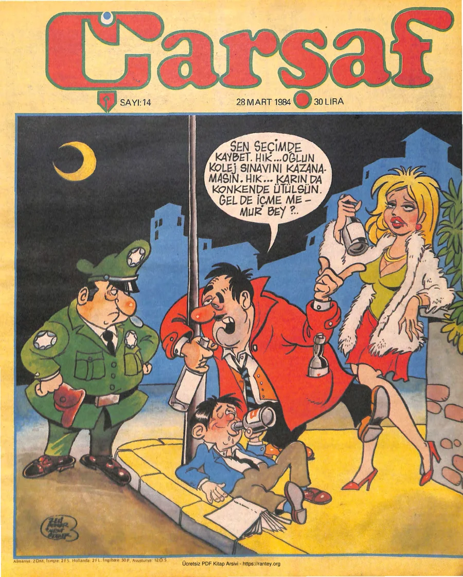 Çarşaf 1984 14 kapak görseli