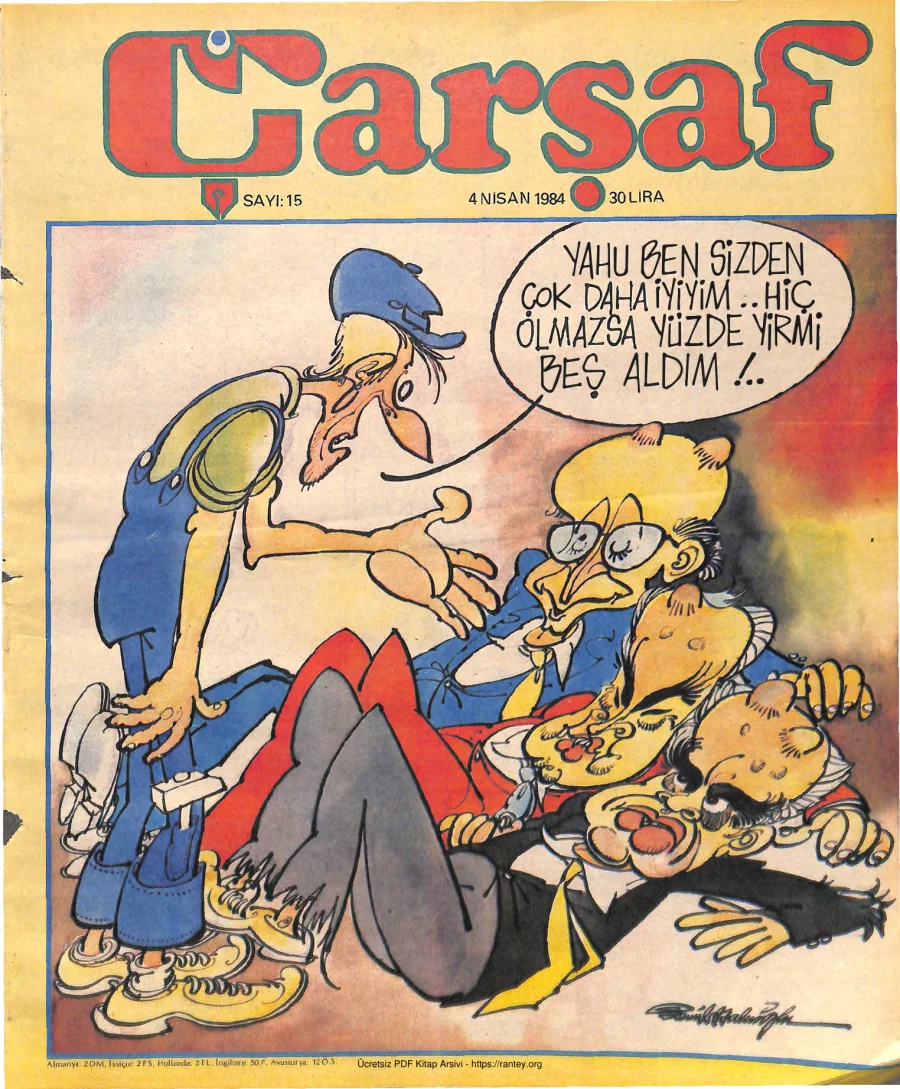 Çarşaf 1984 15 kapak görseli