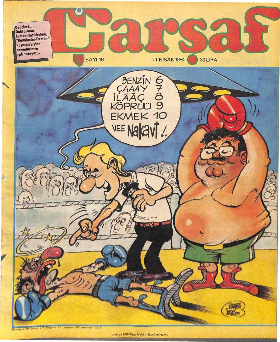 Çarşaf 1984 16 kapak görseli