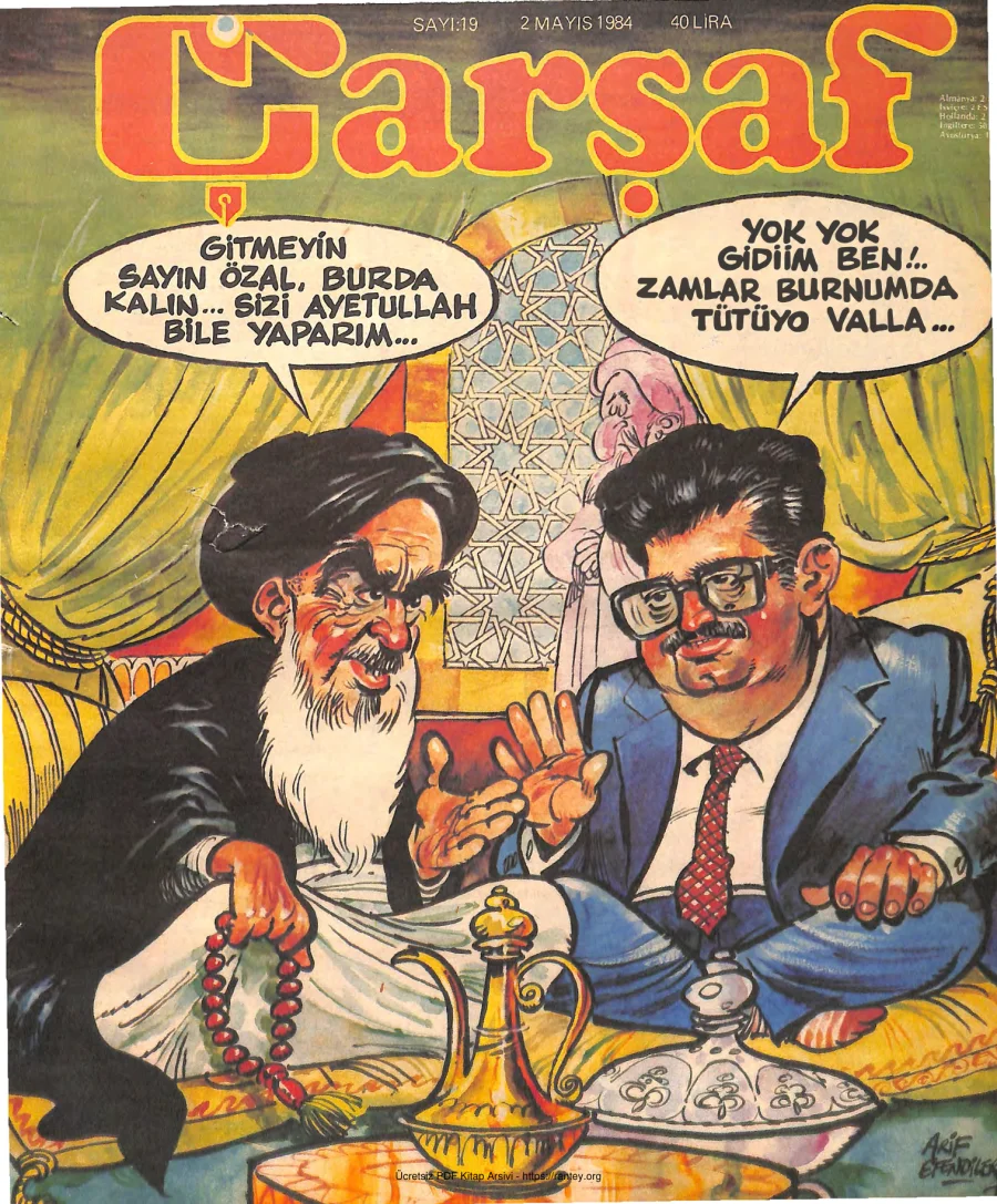 Çarşaf 1984 19 kapak görseli
