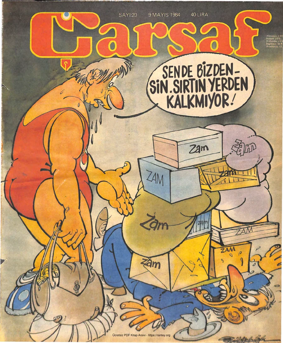 Çarşaf 1984 20 kapak görseli