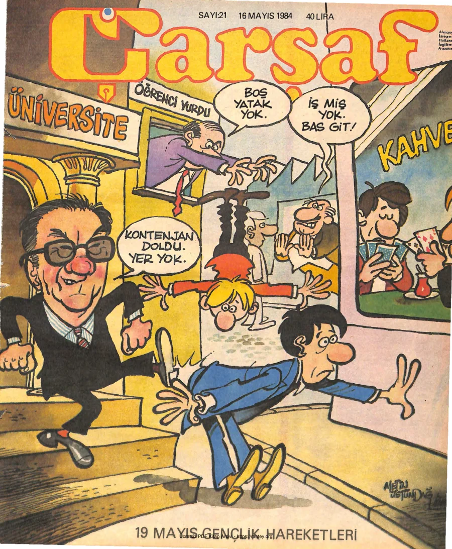 Çarşaf 1984 21 kapak görseli