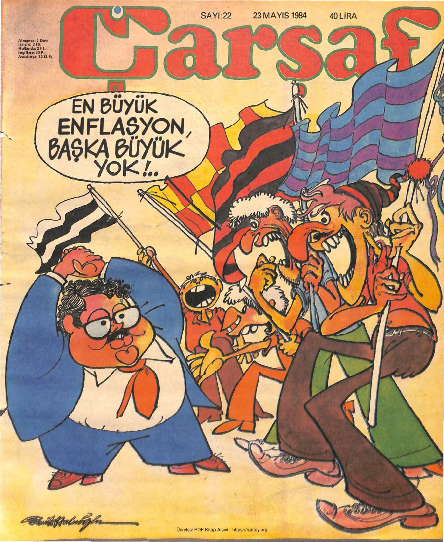 Çarşaf 1984 22 kapak görseli