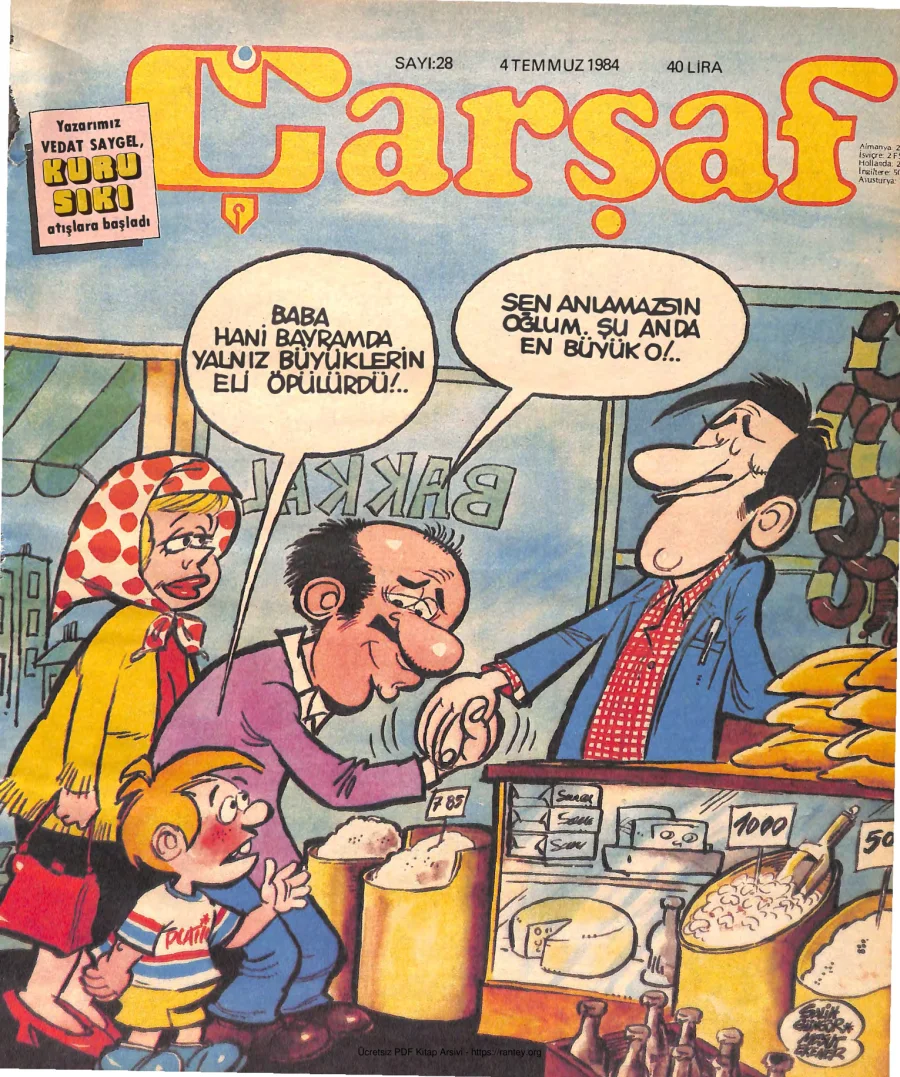 Çarşaf 1984 28 kapak görseli