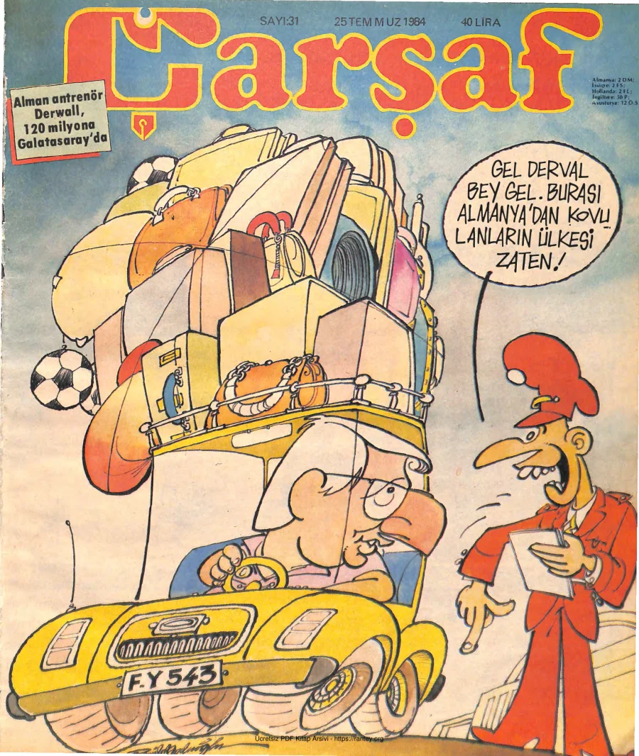 Çarşaf 1984 31 kapak görseli