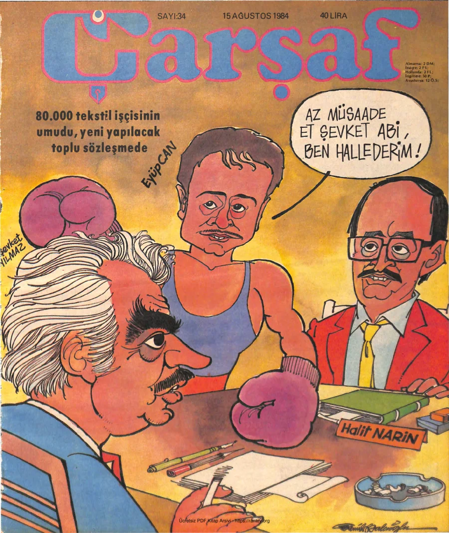 Çarşaf 1984 34 kapak görseli