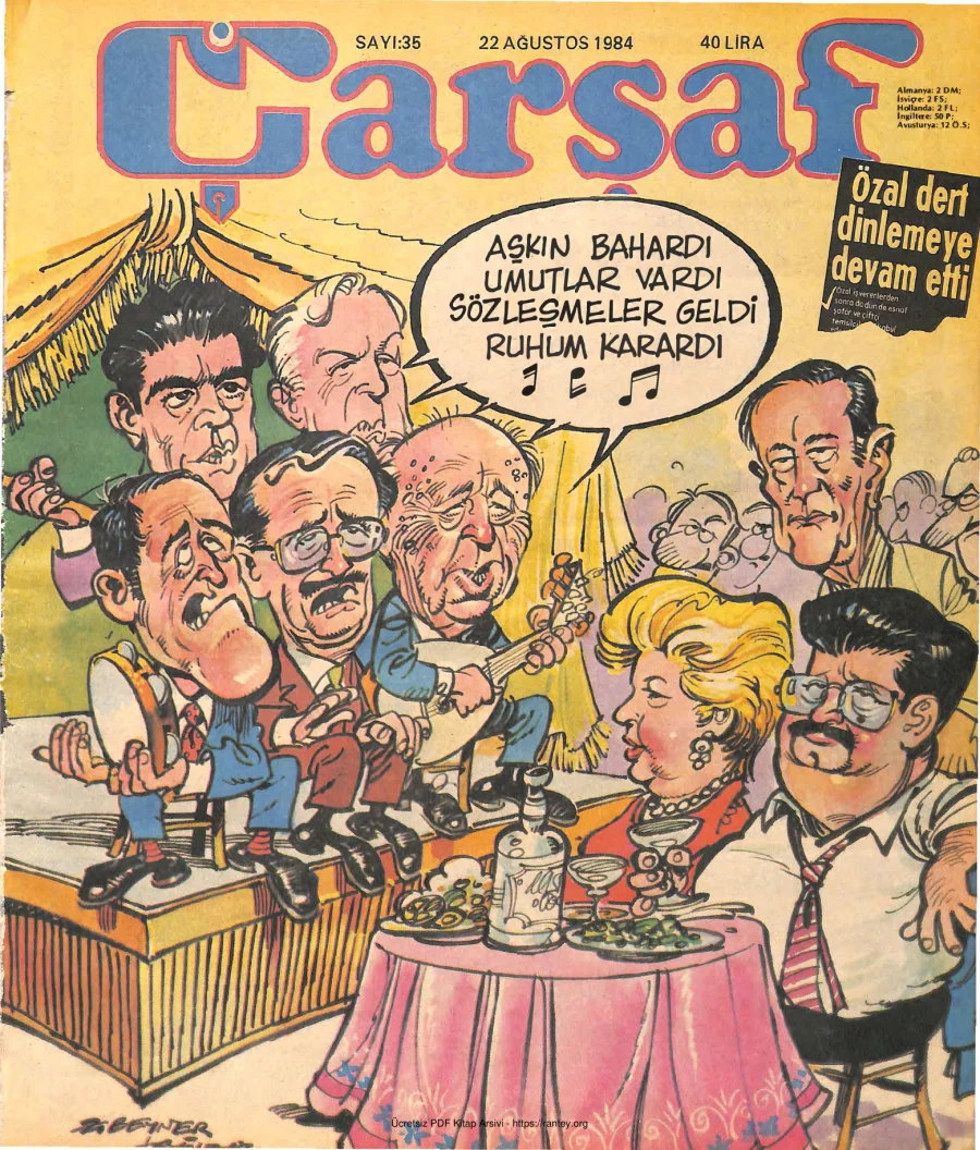 Çarşaf 1984 35 kapak görseli