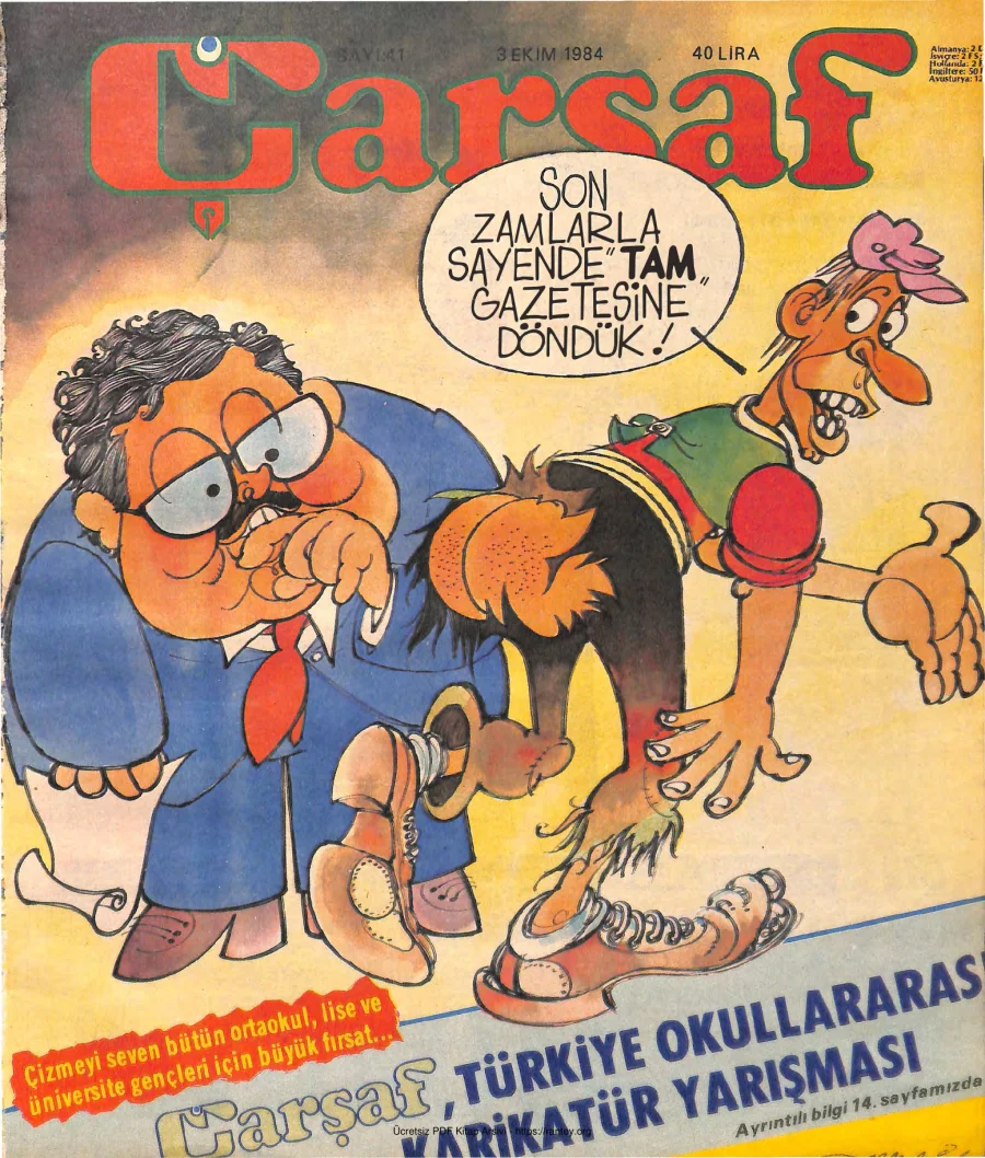 Çarşaf 1984 41 kapak görseli