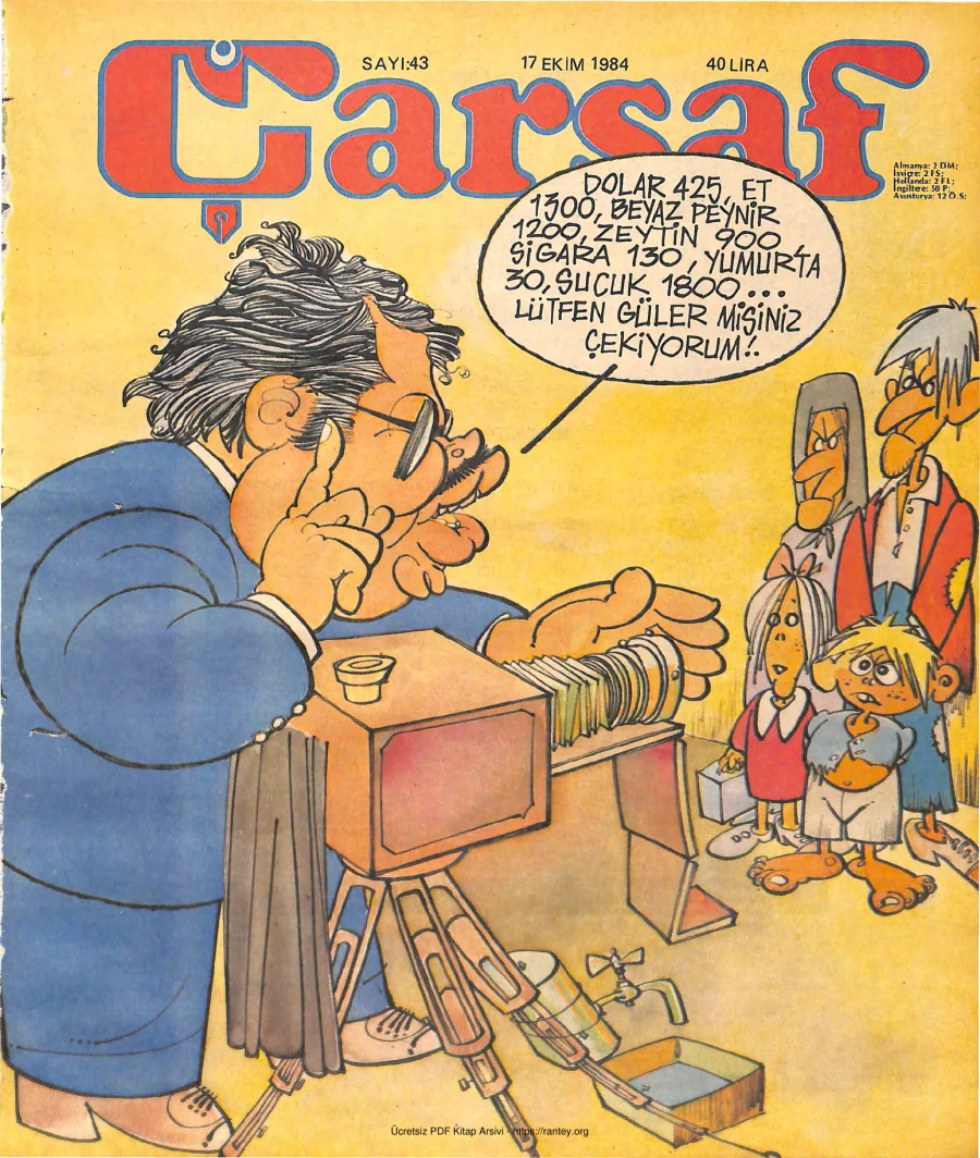 Çarşaf 1984 43 kapak görseli
