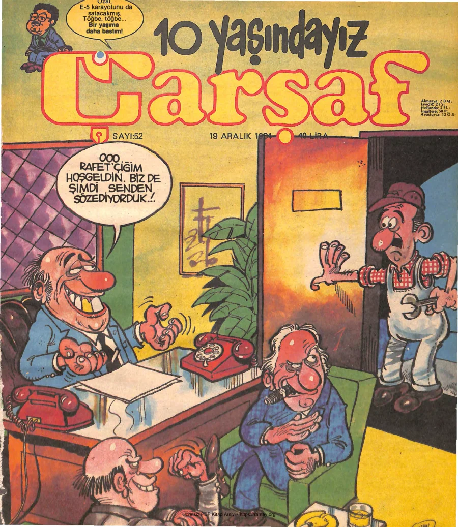 Çarşaf 1984 52 kapak görseli