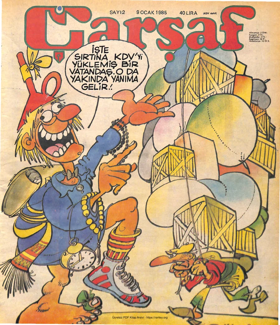 Çarşaf 1985 02 kapak görseli