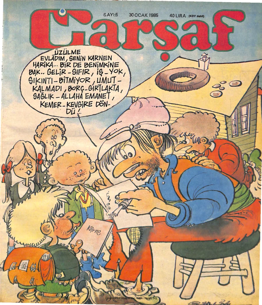 Çarşaf 1985 05 kapak görseli