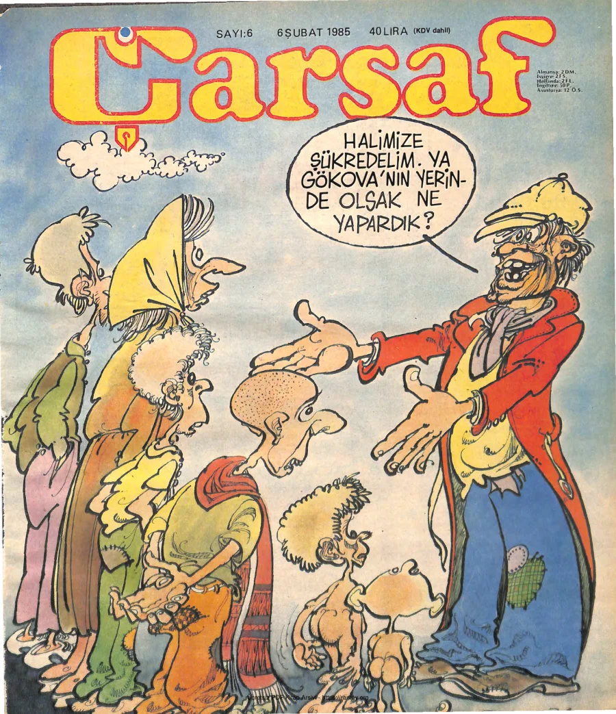 Çarşaf 1985 06 kapak görseli