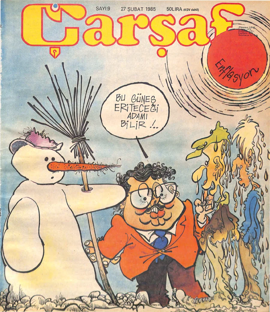 Çarşaf 1985 09 kapak görseli
