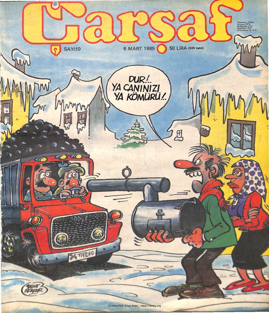 Çarşaf 1985 10 kapak görseli